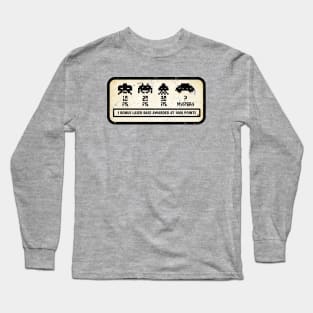 Space Invaders Scoring (Weathered Cabinet) Long Sleeve T-Shirt